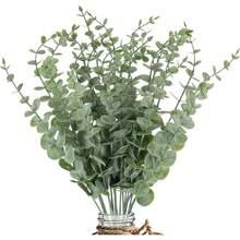 20pcs Eucalyptus Stems Artificial Eucalyptus Leaves Stems Artificial Flowers Home Office Flowers Bouquet Centerpiece Wedding Decoration Decor 2025 - 1 - 查看 1