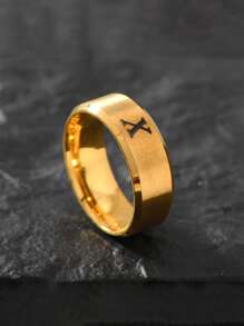 1 pieza Anillo de inoxidable con 26 letras de moda