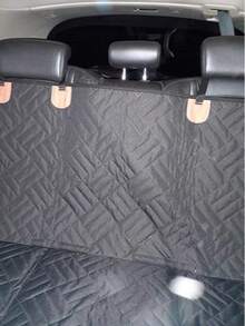 Car Rear Seat Pet Pad Converts Rear Seat To Dog Bed . Waterproof & Easy Clean . Non-Slip Sides Design . Thick Wear-Resistant Fabric . Easy Installation - Black - View 7