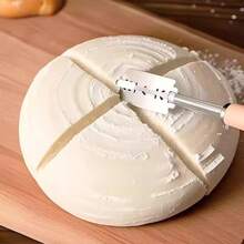 French Bread Knife, Kitchen Utensil, Baking Accessory, European Curved Toast Slicer, Dough & Pizza Cutter