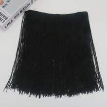 1码流苏花边蕾丝用于缝纫配件30厘米宽装饰流苏拉丁舞服装流苏DIY服装用品艺术工艺品家居花园 - 多色 - 查看 24