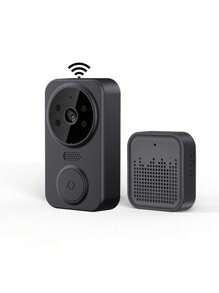 Doorbell Camera Wireless, 1080P Smart Wireless Video Doorbell Camera With Chime, 2.4GWiFi, 2-Way Audio, Night Vision, Free Cloud Storage Security Doorbell For Home Office,