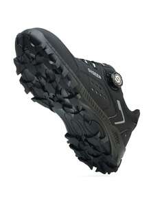 UMBURLLY 男式带扣钢头鞋，防砸、防刺穿，橡胶鞋底，工业建筑工作靴