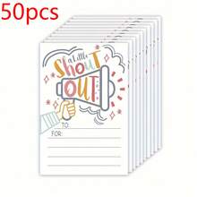Bộ 10/25/50 thiệp mời, thiệp cảm ơn và thiệp khen thưởng, kích thước 15.2x10.2 cm/6x4 inch, thích hợp cho giáo viên, nhân viên, nhân viên văn phòng và bảng thông báo, đồ dùng học tập cho năm học mới. - Nhiều màu - Xem 9