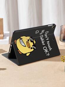 这款个性化鸭子卡通图案平板电脑保护套兼容 iPad 7/8/9/10.2 英寸、iPad 第十代、iPad (A16) 11 英寸第十一代（2025 年款）、Kindle Paperwhite 第十二代（2024 年款）、Kindle (第十一代)（2022 年款）以及 Galaxy Tab，并具备自动睡眠/唤醒功能。 - 彩色 - 查看 3