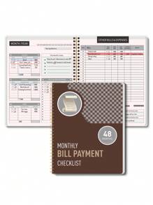 Trees 1pc Budget Plan - Monthly Finance Organizer With Expense Tracking Notes Designed To Effectively Manage Your Money, Undated Financial Plan/Ledger, Ready To Start - A5 Size School Supplies, Back To School