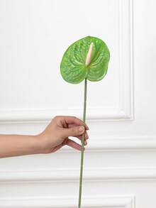 1pc/3pcs/5pcs Set, High-Quality Red Palm (Green), Soft PVC Material, Flexible Shape Easy To Store, Suitable For Home Decor, Office Decor, Party Decor, Desktop Decor, Vase Decor, DIY Flower Arrangement And More. - Green - View 6