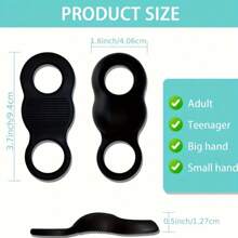 2 Peças Protetor de Dedo de Beisebol, Protetor de Polegar de Silicone para Treinamento de Rebatida, Suporte para Dedo Respirável Antiderrapante para Arremesso e Rebatida, Preto, Equipamento de Treinamento de Beisebol