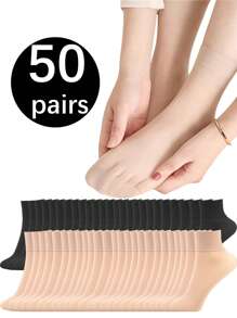 20/10/5 Pares Meias Femininas 3/4, Meias Femininas de Cor Sólida Fashionable e Confortáveis para Negócios, Casual, Férias, Meias 3/4 para Todas as Estações, Resistentes a Odores, Respiráveis, Elásticas, que Absorvem a Umidade e Secam Rapidamente, Adequadas para Uso Diário de Homens e Mulheres