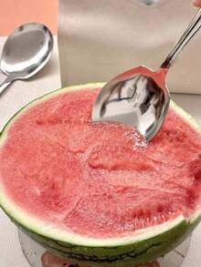 Juego de 5 cucharas grandes de acero inoxidable ergonómicas - Duraderas, antiadherentes, fáciles de limpiar, mango cómodo, adecuadas para bufés, hoteles, cafeterías, utensilios de cocina y cocina en el hogar - Alta calidad, resistentes a la oxidación, menaje de cocina de larga duración