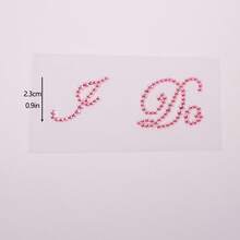 1 件亚克力水钻 I DO 字母装饰水钻贴纸，婚礼配饰情侣鞋贴纸