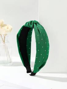 1 Peça Faixa de Cabelo de Tecido com Borda Larga e Cristais Brilhantes Torcidos, Faixa de Cabelo para Mulheres, Acessórios de Cabelo, Diadema, Aro de Cabelo