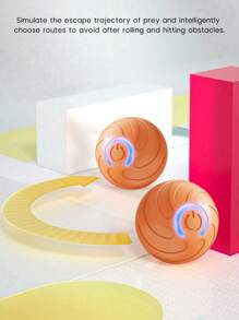 Pelota para perro, pelota automática para perro, pelota interactiva con carga USB, pelota giratoria automática duradera, adecuada para juguetes interactivos para perros pequeños y medianos. El producto pertenece al juguete interactivo entre el propietario y la mascota querida. Es un juguete de persecución, no un juguete para morder. El producto también debe ser atendido por el propietario y la mascota juntos. Es un regalo para cachorros felices.