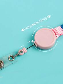 卡通可爱猫咪卡套证件卡套伸缩挂绳保护套吊坠工作公交银行照片卡套Kpop卡套 - 彩色 - 查看 7