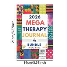 2026 Super Relaxation Diary: Colorful Mental Health And Self-Care Planner With Floral Geometric Patterns, Motivational Quotes - Inspirational Meditation Tool, Personal Growth Journal, Durable Cover, Guided Journaling, Aesthetic Style, Reflection Records, Suitable For Writing Enthusiasts School Supplies, Back To School