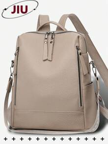 防盗复古PU皮背包，多功能时尚日常包，多口袋轻便旅行包，大容量简约书包，方便实用，适合学生、护士、教师、商务人士、旅行、通勤、购物、办公、约会、徒步、训练、工作等各种场合，也是生日礼物和节日礼物的理想之选。 - 彩色 - 查看 13