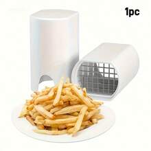 1-Piece French Fry Cutter, Natural Cutting Speed Slicer, Vegetable And Potato Tool, Food Vegetable Slicer, Vegetable Chopper - White - View 6