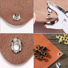 1003Pcs Grommet Tool Kit 1 4 Inch 6mm Inside Grommet Eyelet Pliers Kit With 1000 Metal Eyelets With Washers For Fabric Leather Belt Shoes Clothes Give Her A Gift - As Pic - View 7