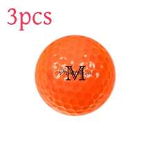 Personnalisé 3/6 pièces, Balle de golf moderne texte personnalisé en couleur, Cadeau de fête des pères, Noël, Six couleurs au choix, Distance et précision améliorées, Parfait pour les golfeurs, Accessoires de golf/Golf haute performance/Idéal pour anniversaires, Nouvel An, Saint-Valentin