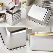 1/3/6PCS Household Stainless Steel Fresh-Keeping Box Set(Fresh-Keeping Box + Fresh-Keeping Lid) , Sealed Refrigerator Food Storage, Box Kitchen Accessories, Kitchen Storage Box, Outdoor Garden Picnic, Camping, Office, Travel,Outing, Barbecue Lunch Box, Outdoor With Independent Sauce Compartment Box, Egg-Proof Antibacterial Refrigerator Storage Artifact,Outdoor Supplies, Camping Supplies, Barbecue Supplies
