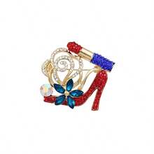 1pc-Elegant Personalized Charming Multi-Color High Heel Shoe Shaped Brooch Women's Fashion High-End Clothing Coat Anti-Exposure Pin Backpack Hat Accessory Suitable For Banquet, Party Wear - High Heel - View 16