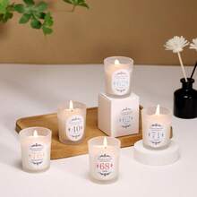 1pc Digital Scented Candle, Air Freshener, Natural Plant Smokeless Candle, Plant Scent, Warm Candlelight, Vanilla, Lavender, Ocean, Coconut, Gardenia, Five Scents, Suitable For Girlfriends, Friends, Valentine's Day Gifts, Romantic Weddings - White - View 12