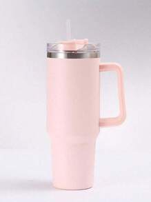 1pc-1200ML/40oz Handle Ice King Insulated Cup 304 Car Cup Insulated Cold Beer Cola Car Water Cup