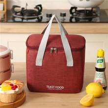 Borsa termica per il pranzo di grande capacità senza tracolla o manico, borsa frigo con fogli di alluminio spessi adatta per studenti e impiegati, senza contatto con il cibo, borsa a mano, borsa da spiaggia, personalizzabile, ventilatore portatile