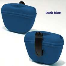 1 件硅胶宠物零食袋，便携式夹式训练容器，带磁性封口和皮带夹