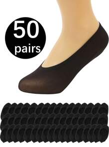 50/20/10/5/1 par Meias Baixas e Invisíveis Femininas, Meias Femininas de Cor Sólida, Meias Invisíveis Confortáveis ​​e Fashion, Meias Barco com Silicone Antiderrapante e Duráveis, Meias Curtas Pretas e Brancas Casuais e de Negócios, Meias Elásticas Respiráveis ​​Resistentes a Odores, Meias Curtas Barco Unissex, Meias Invisíveis, Absorção de Umidade, Secagem Rápida, Fashion, Casual, Confortáveis, Respiráveis, Controle de Odor, Adequadas para Uso Diário Masculino e Feminino, Meias Transparentes de Verão Femininas, Meias Invisíveis Unissex