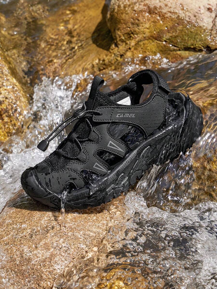 CAMEL CROWN Women's Casual Sandals, Breathable And Comfortable Summer Sneakers, Casual Beach Sandals, Non-Slip Toe Cap Shoes, And River Shoes.