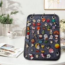 Soporte de exposición de alfileres, organizador de broches, páginas de exhibición de alfileres esmaltados para almacenar talla grande de 240 alfileres, accesorio de almacenamiento y organización de colección de alfileres con 3 carpetas y 5 páginas (sin incluir accesorios) para mujer, esenciales de viaje, vuelta al colegio, dormitorio