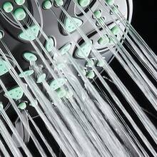 AquaDance Antimicrobial – Anti-Clog High-Pressure 6-Setting Shower Head With Microban Nozzle Protection From Growth Of Mold, Mildew & Bacteria For Stronger Shower! 4" Sunset Blue - Matte Black/Coral Green Jets - View 9