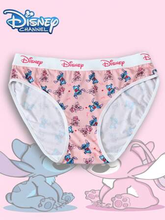 Disney 1 stuk  Cartoon Print Damesondergoed Comfortabel Schattig Stijl Dun Laag Taille Ondergoed