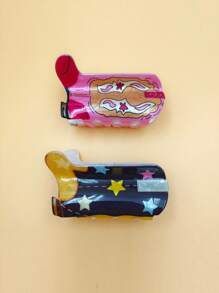 2pcs Women's Acrylic New Creative Cute Cowboy Boot Style Claw Hair Clips, Unique Western Cowboy Style Fashion Hairpin Fashion Hair Accessories Beauty Claw Clips Casual Hair Claw