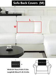 1pc Stretch Sofa Cover Non-Slip All-Inclusive Sofa Seat Cover Universal Sofa Cushion Cover Fabric Thickened Sofa Cover Cloth Machine Washable Dust-Proof And Dirt-Resistant Home Decoration Pet-Friendly Protective Cover White Fresh And Simple Room Decoration Adjustable Corner Sofa Cover Suitable For Bedroom, Office, Living Room Combination And L-Shaped Sofa Blanket And 1234 Seat Cover