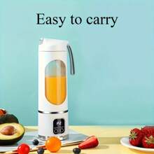 1pc Portable USB Rechargeable Blender & Juicer - 1500mAh Long-Lasting Battery, Easy To Clean, Suitable For Fruit, Vegetable Drinks, Smoothies - Capacity 10.14oz To 16.91oz