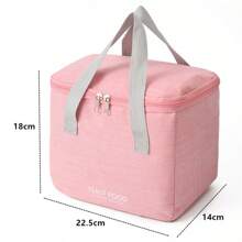 Borsa termica per il pranzo di grande capacità senza tracolla o manico, borsa frigo con fogli di alluminio spessi adatta per studenti e impiegati, senza contatto con il cibo, borsa a mano, borsa da spiaggia, personalizzabile, ventilatore portatile