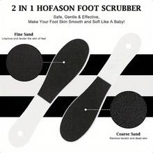 4pcs Dual-Grit Pedicure Foot Files, Coarse & Fine, Double-Sided Foot Scraper, Callus Remover For Soft Feet, Heel Scrubber For Foot Care, Exfoliating Foot Rasp, Plastic Handle - Multicolor - View 3
