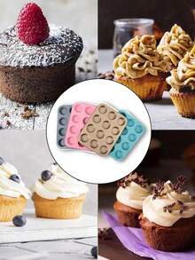 DeTODO Non-Stick Cupcake Pan For 12 Cupcakes, Muffins, And Butter Pastries - Mint Green - View 4