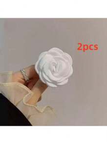 Broche de flor de camelia elegante, accesorio de broche floral de diseño elegante para vestidos, bolsos, encanto, camisas, chaquetas, joyería, Navidad, Halloween