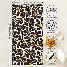 1pc Bohemian Floral Beach Towel, Super Soft Fiber Extra Large Beach Blanket, Highly Absorbent Bath Towel, Suitable For Travel, Swimming Pool, Snorkeling, Surfing, Yoga, Camping, Available In Adult And Children Sizes, Beach Accessory Beach Essentials - Multicolor - View 12