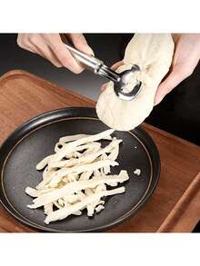 1/5 件套仙人掌削皮器套装 - 不锈钢水果蔬菜削皮器、勺子瓜球器和去籽器 - 适用于家庭和餐厅的易于使用的厨房小工具