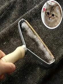 1 件/2 件/3 件狗毛去除工具、宠物毛发去除工具、带金属刀片的宠物毛发和绒毛清洁刷、手动便携式绒毛去除器、用于去除衣服、沙发、地毯、毛毯、宠物毛发上的绒毛的衣物绒毛剃须刀