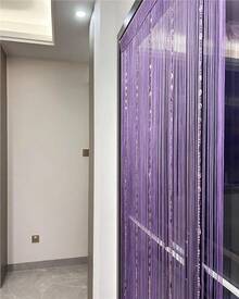 100cmX200cm Decorative Door String Curtain Beads Wall Panel Fringe Window Room Divider Blind For Wedding Coffee House Parts Door Divider Beads Tassel Screen Decoration (Colorfull 25) - Purple - View 2