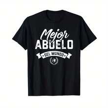 New Fashion Regalo Para Abuelo Mejor Abuelo Del Mundo Dia Del Padre T-Shirt - Black - View 1