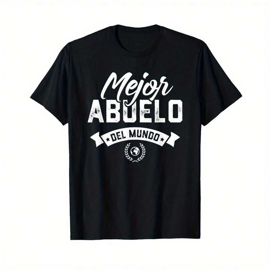 New Fashion Regalo Para Abuelo Mejor Abuelo Del Mundo Dia Del Padre T-Shirt - Black - View 1