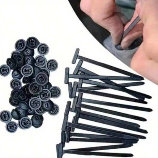 20/40 Stücke Multifunktions-Kabelbinder, Schnallen-Clips, Motoraufhängungsnägel. Durchsteckverschlüsse, Kabelbinder, geeignet für Autoreparatur, Motorrad, Türverkleidung, Abdeckung, Kofferraum, Alternative zu Schrauben