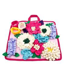 KM-P Pet Training Snuffle Mat Slow Feeder Interactive Puzzle Feeding Mat For Rabbits, Hamsters, Small Dogs