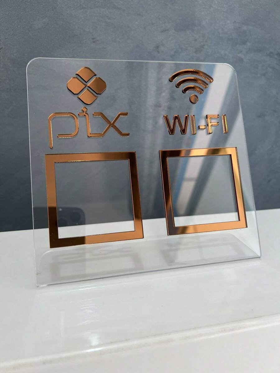 Pix Display Board Table Counter PIX And WI-FI - 水晶與青銅 - 查看 1
